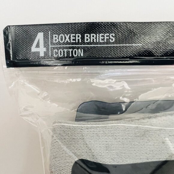 Hanes Men's Grey Black 4 Tagless Boxer Brief XL 40-42 Comfort Waist Soft Wicking - Picture 5 of 12